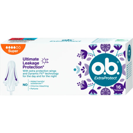 chi tiết OB tampon 16ks Extra Protect Super