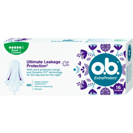chi tiết OB tampon 16ks Extra Protect Super + Comfort