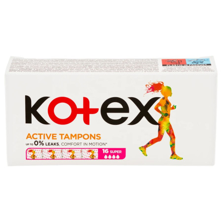 detail Kotex tampony Active 16ks Super (24)