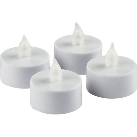 chi tiết Svíčka na baterie Čajové bílé/bílé (12) / Nen dien