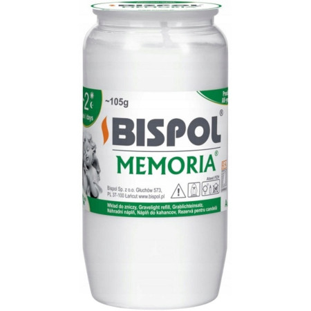 detail Bispol Memoria Svíčky hřbitovní W02 110g bílá (30)