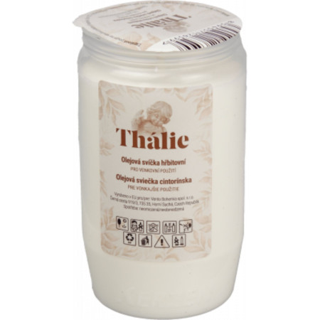 detail Tháilie olejová svíčka 130g Bílý (20)