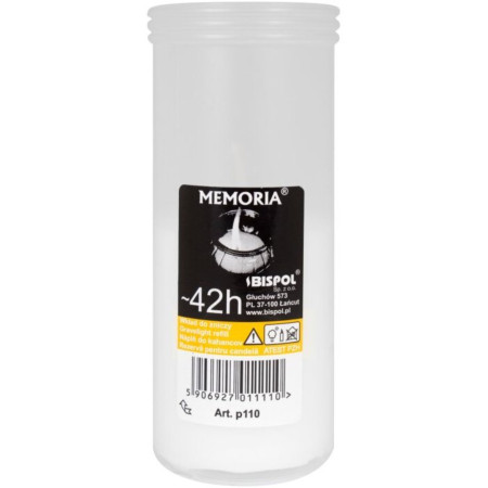 chi tiết Bispol Memoria svíčka 115g p110 bílá (30)
