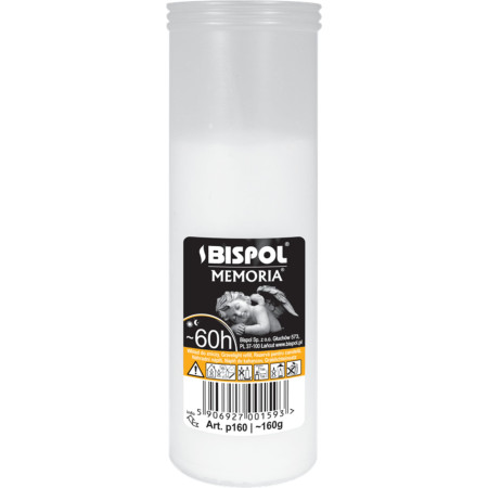 chi tiết Bispol Memoria svíčka p160 bílá (30)