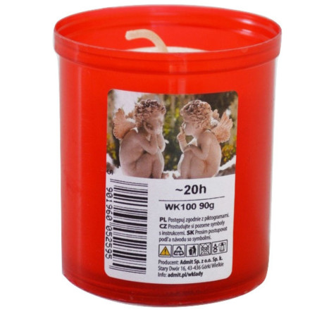 chi tiết ESHOP - Svíčky hřbitovní WK100 x 15ks červené