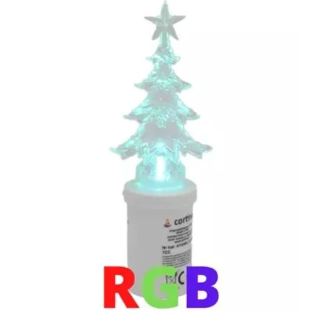 chi tiết Svíčka na baterie STROMEČEK (baterie 2xR6) Mix Barev (12) / Nen Dien