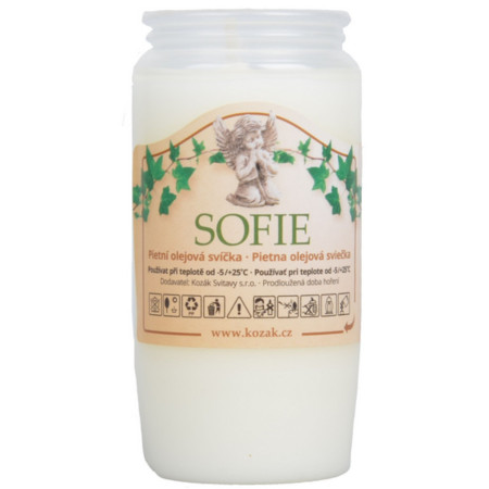 chi tiết Sofie hřbitovní svíčka parafínová 100g 12cm - 1,5 dne (24)