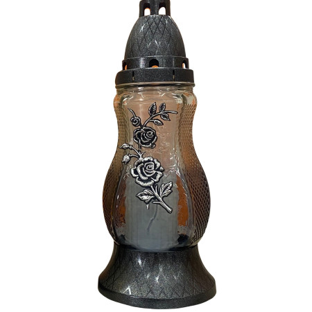 detail ESHOP - Hřbitovní Svíčky Sklněné - ZP-423 Stříbrný (8)