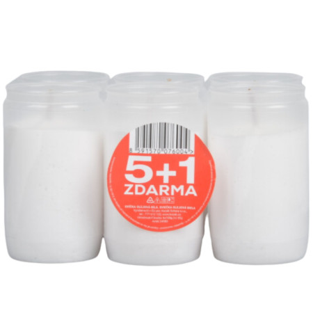 chi tiết Kozak Hřbitovní svíčka olejová 6x100g Bílé