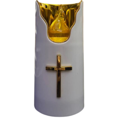 detail ESHOP - Svíčka na baterie SUBITO C707 zlatý obal + žlutá (6) / Nen dien