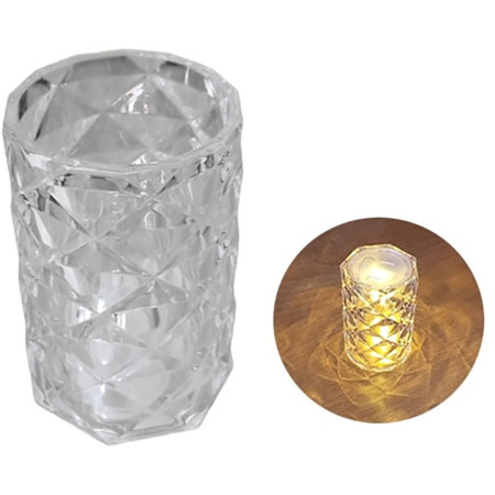 detail Svíčka na baterie LED HexTop Crystal 5x7cm (12) / Nen dien