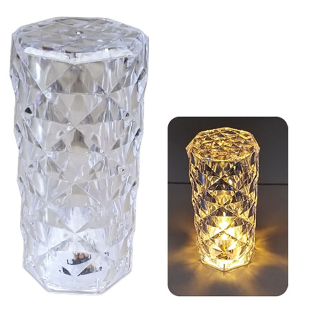 chi tiết Svíčka na baterie LED Hex Crystal 6x12cm (12) / Nen dien