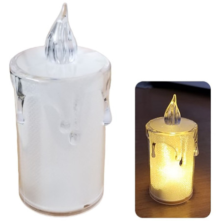 detail Svíčka na baterie LED Smokeless Melt 3x8cm (24) / Nen dien