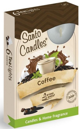 detail Santo čajové svíčky 6ks Coffee TL 1023 (15)