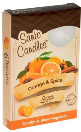 detail Santo čajové svíčky 6ks Orange & Spice TL 1027 (15)