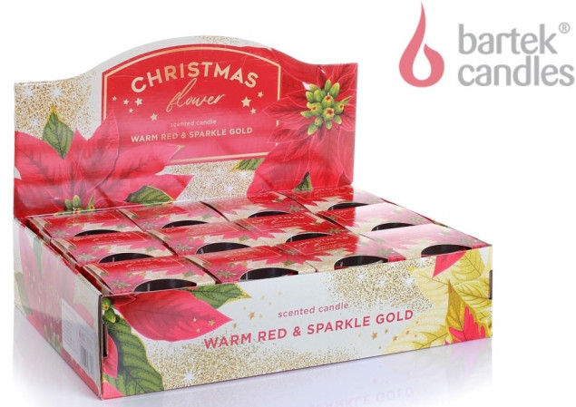 chi tiết Bartek svíčka sklo 115g Christmas flower (12)