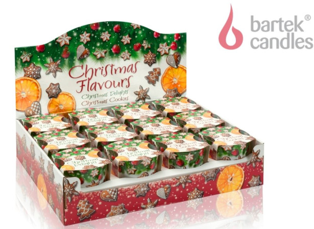 chi tiết Bartek svíčka sklo 115g Christmas flavours (12)