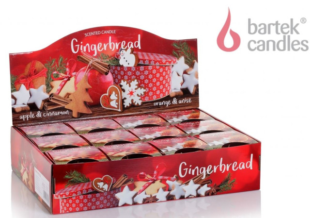 detail Bartek svíčka sklo 115g Gingerbread (12)