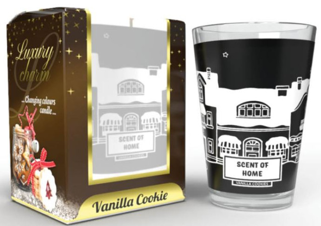 chi tiết Golden Dragon Svíčka ve skle 140g Vanilla Cookie (nen thom doi mau)