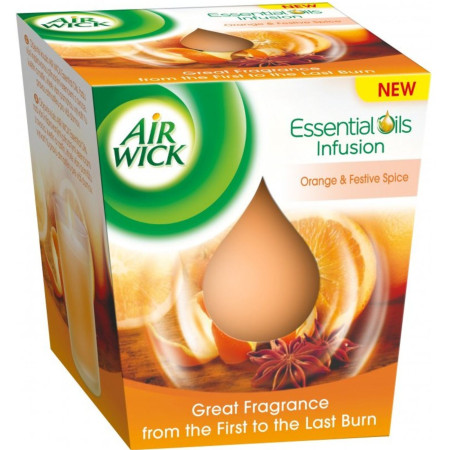 chi tiết Airwick 105g svíčka Essential Orange and Festive Spice (6)