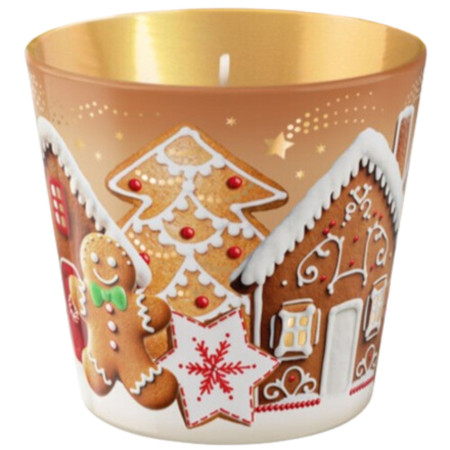 detail Bartek svíčka sklo 115g Gingerbread Town (12)