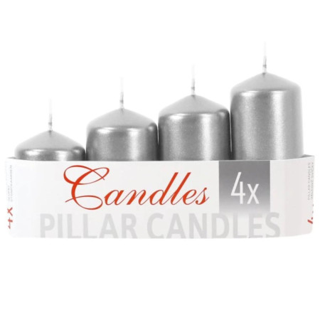 detail Golden D. svíčka adventní 4ks schody Metalic Silver (24)