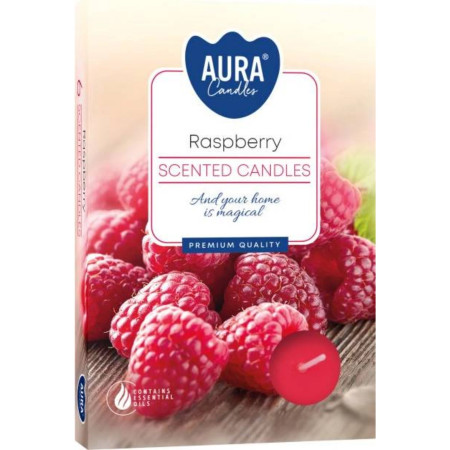 chi tiết Bispol čajové svíčky 6ks Raspberry