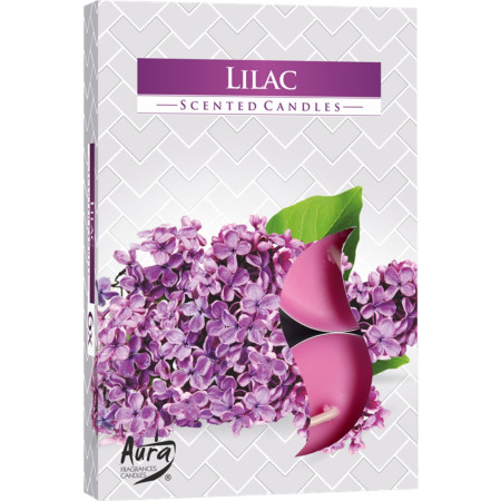 chi tiết Bispol čajové svíčky 6ks Lilac