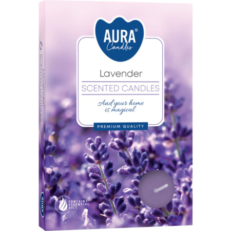 chi tiết Bispol čajové svíčky 6ks Lavender