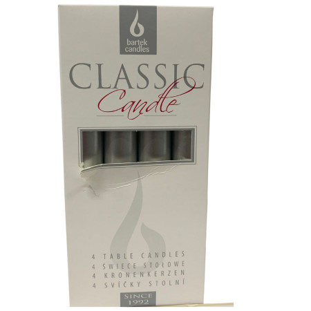 chi tiết ESHOP - Bartek stolní svíčky 4ks tyčinky Metalic stříbrné