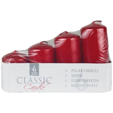 chi tiết Eshop - Bartek adventní svíčky 4ks schody - Metailic červené (Nen bac thang)