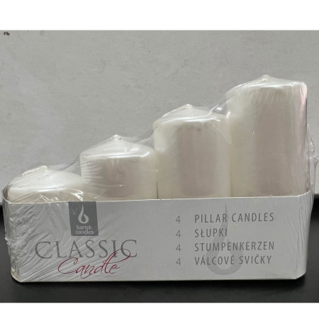chi tiết Eshop - Bartek adventní svíčky 4ks schody - Metalik perla bílé (Nen bac thang)