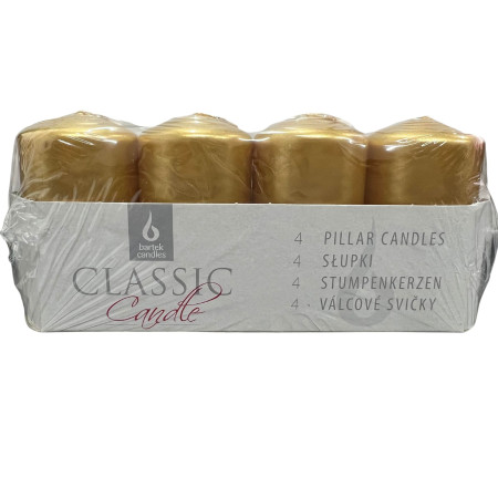 chi tiết Eshop - Bartek adventní svíčky 4ks Slupek 40x70 - Metalik Zlaté (26)