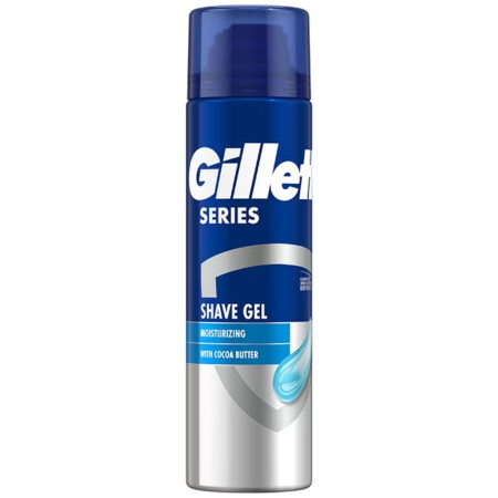 detail Gillette Series gel na holení 200ml Moisturizing (Cocoa Butter)