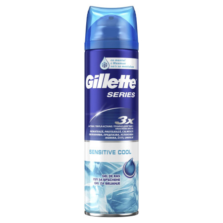 chi tiết Gillette series gel na holení 200ml Sensitive Cool