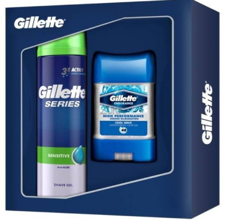chi tiết Gillette kazeta (gel na holení 200ml + deostick 70ml) (qua tang)