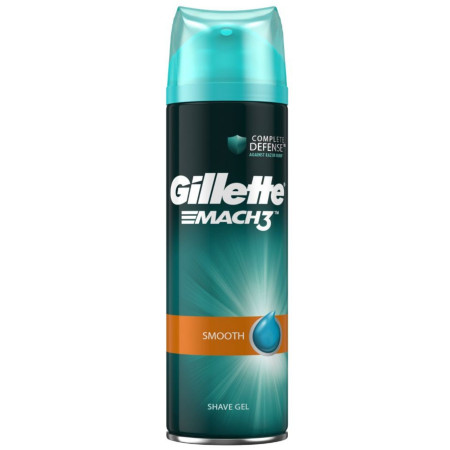 detail Gillette mach3 gel na holení 200ml Smooth / Smooth Doux