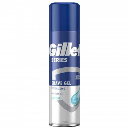 chi tiết Gillette series gel na holení 200ml Sensitive Revitalizing (Green Tea)