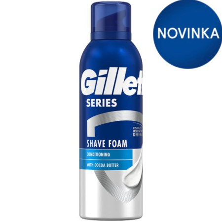 detail Gillette Series pěna na holení 200ml - Conditioning (Cocoa Butter)
