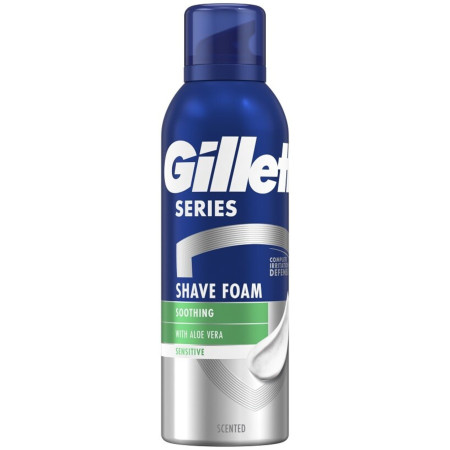 chi tiết Gillette Series pěna na holení 200ml - Soothing Sensitive (Aloe Vera)
