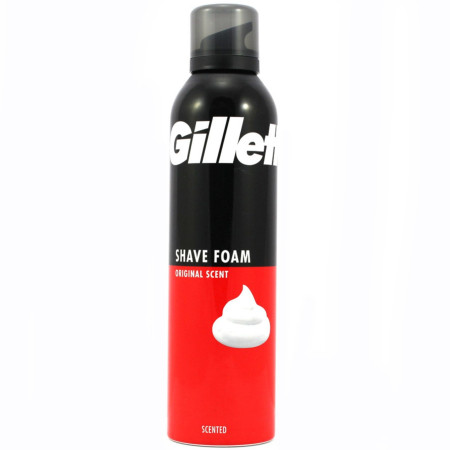 chi tiết Gillette pěna na holení 250ml Original (červený)