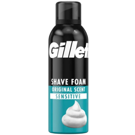 chi tiết Gillette pěna na holení 250ml Sensitive (modrý)