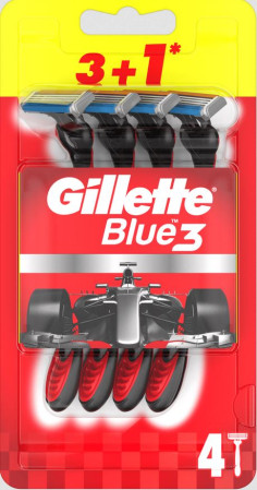 detail Gillette Blue3 4ks strojky