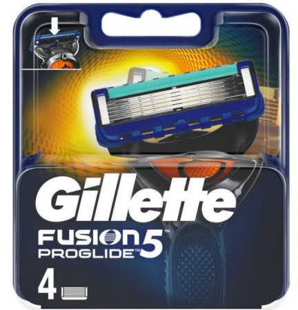 detail Gillette fusion5 ProGlide náhradní hlavice 4ks