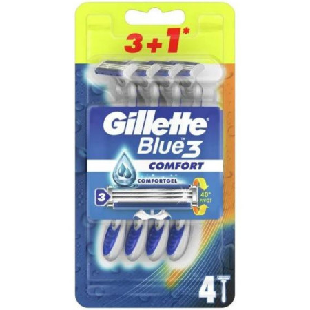 chi tiết Gillette blue3 4ks Comfort žiletky strojky