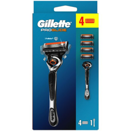 detail Gillette Fusion5 proglide flexball 1 strojek + 4 hlavice