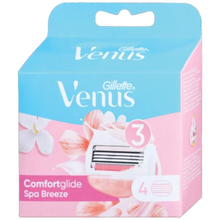 detail Gillette Venus 3 Comfort Spa Breeze - náhradní hlavice 4ks/krabice