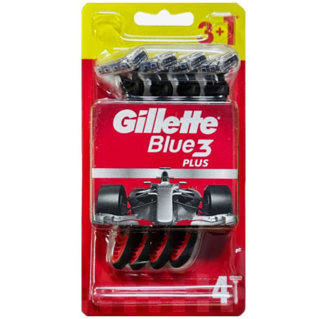 chi tiết Gillette Blue3 4ks holící strojky Plus Red