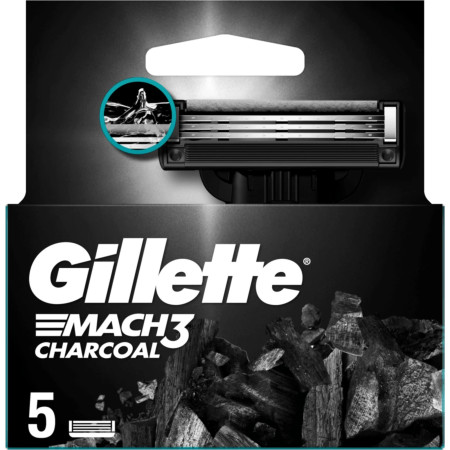 detail Gillette mach3 Charcoal 5hlavic (10)