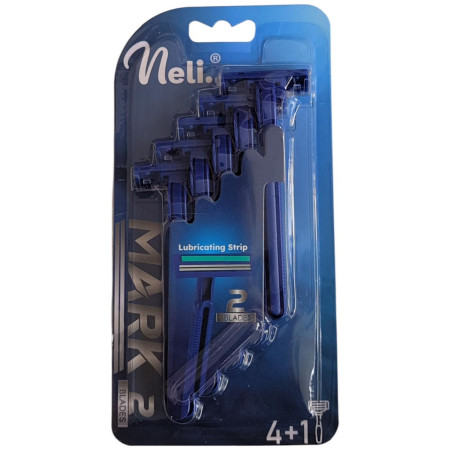 chi tiết NELI žiletky MEN 4+1, 2 břity